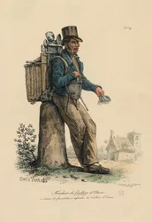 Fundidor de tenedores y cucharas de estaño de 