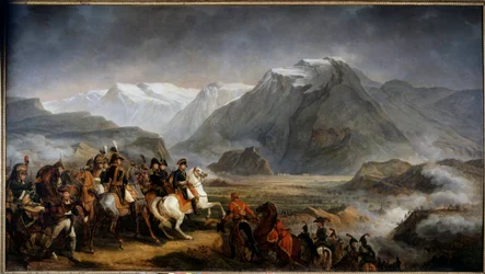 General Napoleón Bonaparte (1769-1821) en la batalla de Rivoli