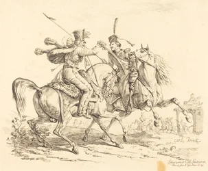 Húsar Golpeando a un Cosaco