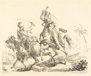 Húsar golpeando a un mameluco