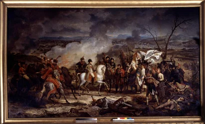 Guerra Napoleónica: el emperador Napoleón I durante la Batalla de Austerlitz el 2/12/1805