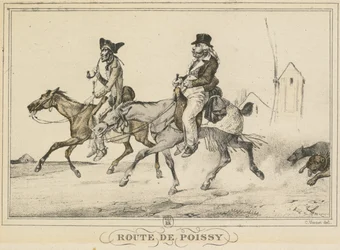 Escenas de la vida cotidiana, caminos y senderos: Camino a Poissy