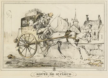 Escenas de la vida cotidiana, caminos y senderos: Camino a Saint-Cloud