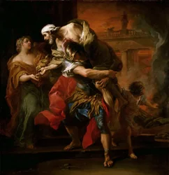 Eneas llevando a Anquises