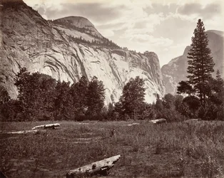 Cúpula Norte, 3,725 pies, Yosemite, ca. 1872, impreso ca. 1876