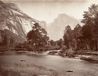 Cúpula Norte y Sur, Yosemite, ca. 1872, impreso ca. 1876