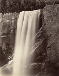 Cascadas Vernal, 350 pies, Yosemite, ca. 1872, impreso ca. 1876