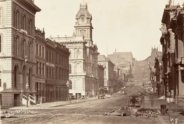 Lado sur de la calle California, 1864