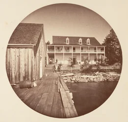 Hotel Warm Springs Lake Tahoe, ca. 1878