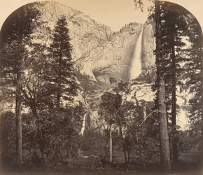 Cascada de Yosemite. Abajo en el valle. 2637 pies, 1861