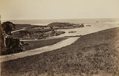 Vista de la costa cerca de Monterey