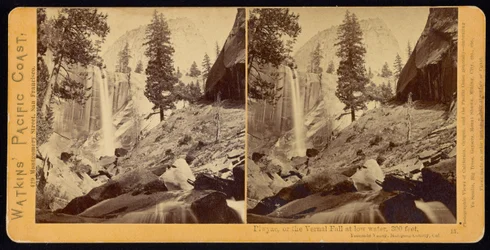 Piwyac, o la Cascada Vernal, 300 pies, Valle de Yosemite, Condado de Mariposa, Cal