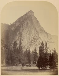 Tres Hermanos, vista frontal, 4480 pies, Yosemite