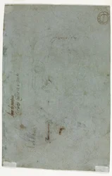 Boceto de la cabeza de un niño verso, c. 1586