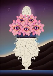 Unir cada pedazo de nosotros y florecer, 2020 (ilustración digital)