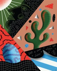 Quién es el virus, 2019 (ilustración digital)