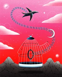 Preguntándose por la libertad, 2020 (ilustración digital)