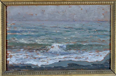 Paisaje marino (óleo sobre lienzo)
