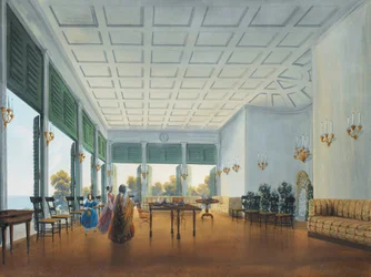 Interior en el Palacio Naryshkin de Miskhor