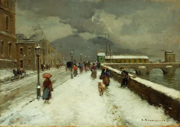 Un día de invierno ventoso