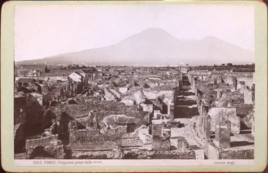 Panorama de Pompeya, hacia 1880 (fotografía)