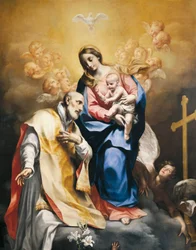 San Felipe Neri con la Virgen y el Niño