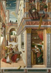 La Anunciación con San Emidio. 1486