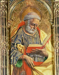 San Pedro, (detalle) del políptico de Sant