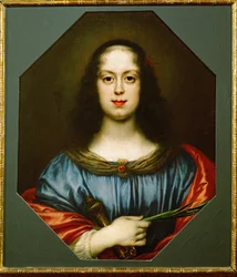 Vittoria della Rovere, hija de Federigo Ubaldo de Urbino, esposa del gran duque Fernando II de Toscana, como Santa Catalina (óleo sobre lienzo)