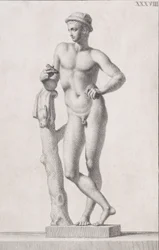 Estatua de Mercurio, 1734