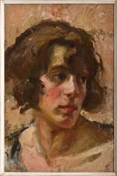Cara de niña (óleo sobre lienzo sobre tabla)