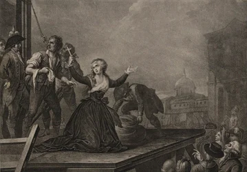 Madame Élisabeth de Francia, hermana del rey, antes de la guillotina el 10 de mayo de 1794, c. 1795