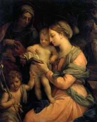 La Virgen enseñando a leer al Niño Jesús, 1705