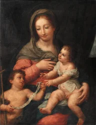 La Virgen con el Niño y el joven San Juan Bautista