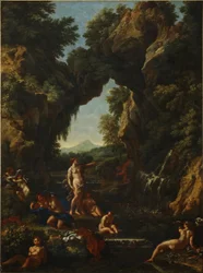 Paisaje con Diana y Acteón, c.1657