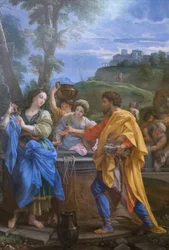 Rebeca y Eliezer en el pozo