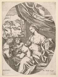 La Virgen y el Niño con el joven San Juan Bautista, 1647