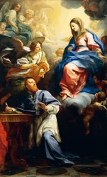 La Virgen con el Niño se aparece a San Francisco de Sales