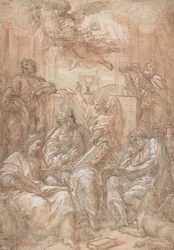 Alegoría de las Dispensaciones Vieja y Nueva, 1700-1708
