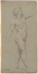 Estudios de un desnudo masculino