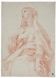 La Madonna haciendo un gesto de intercesión