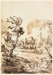 Un paisaje pastoral