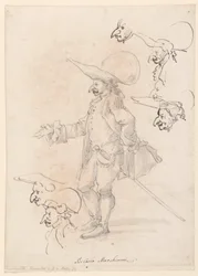 Dibujo, Caricaturas, ca. 1725-75