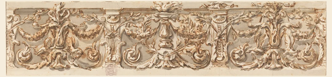 Dibujo, Diseño para un friso, hacia 1770