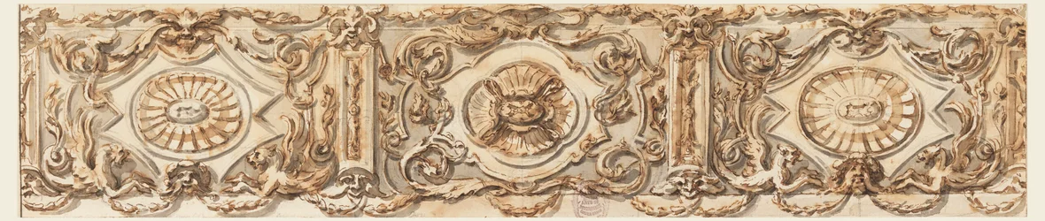 Dibujo, Diseño para un friso, hacia 1770