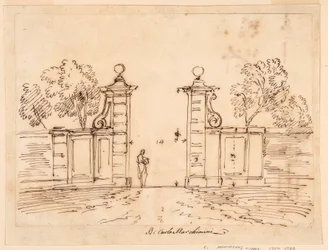 Dibujo, Diseño para la puerta de una villa, 1750-55