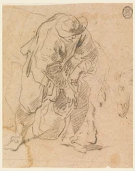 Dibujo, Campesino con bolsa, 1728-78