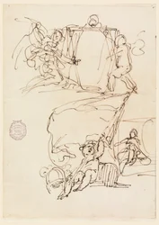 Dibujo, Tres bocetos, antes de 1775