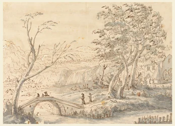 Paisaje con puente