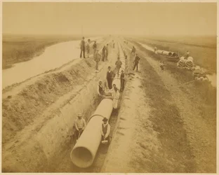Acueducto de Venecia (nueva conducción). Obra del terraplén